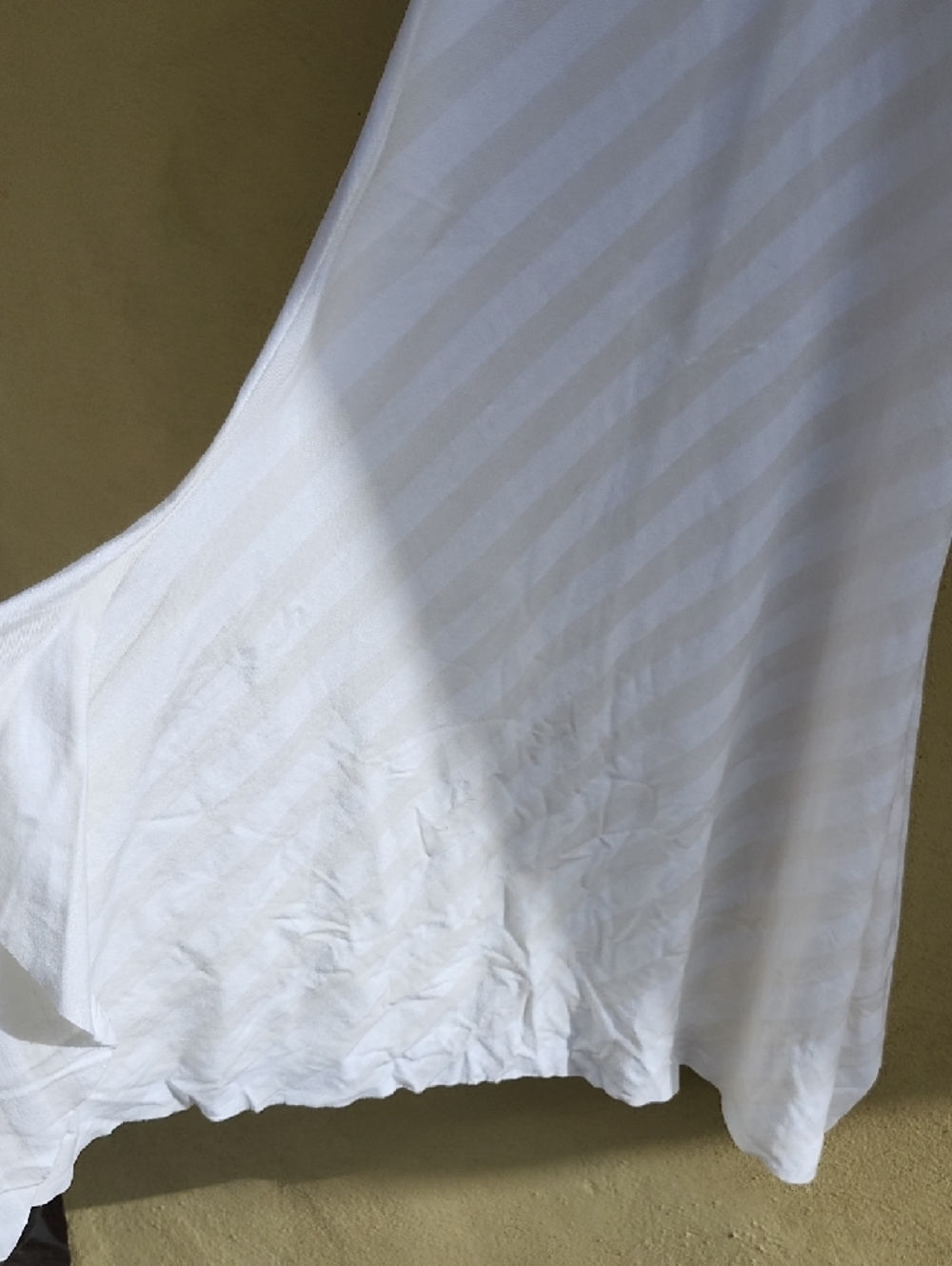 Ella Moss White And Cream Slip Dress with Front Twist Detail - Picture 6 of 11